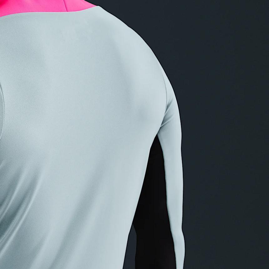 Nike Skin-Friendly Fashion Comfortable Soft Long Sleeve T-Shirt Men tops Gray Blue FN2404-395