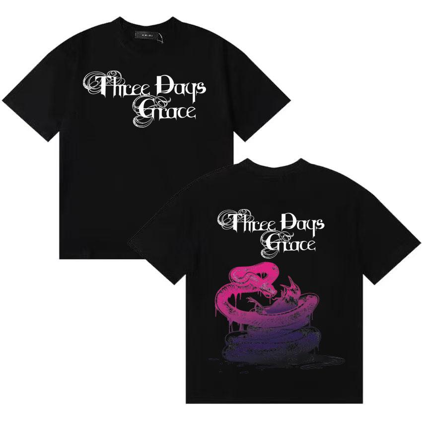 Three Days Grace Trendy Music Tshirts Cotton Harajuku Short Sleeve Tshirt Unisex Women Y2K Teenagers High Quality T Shirt Unisex