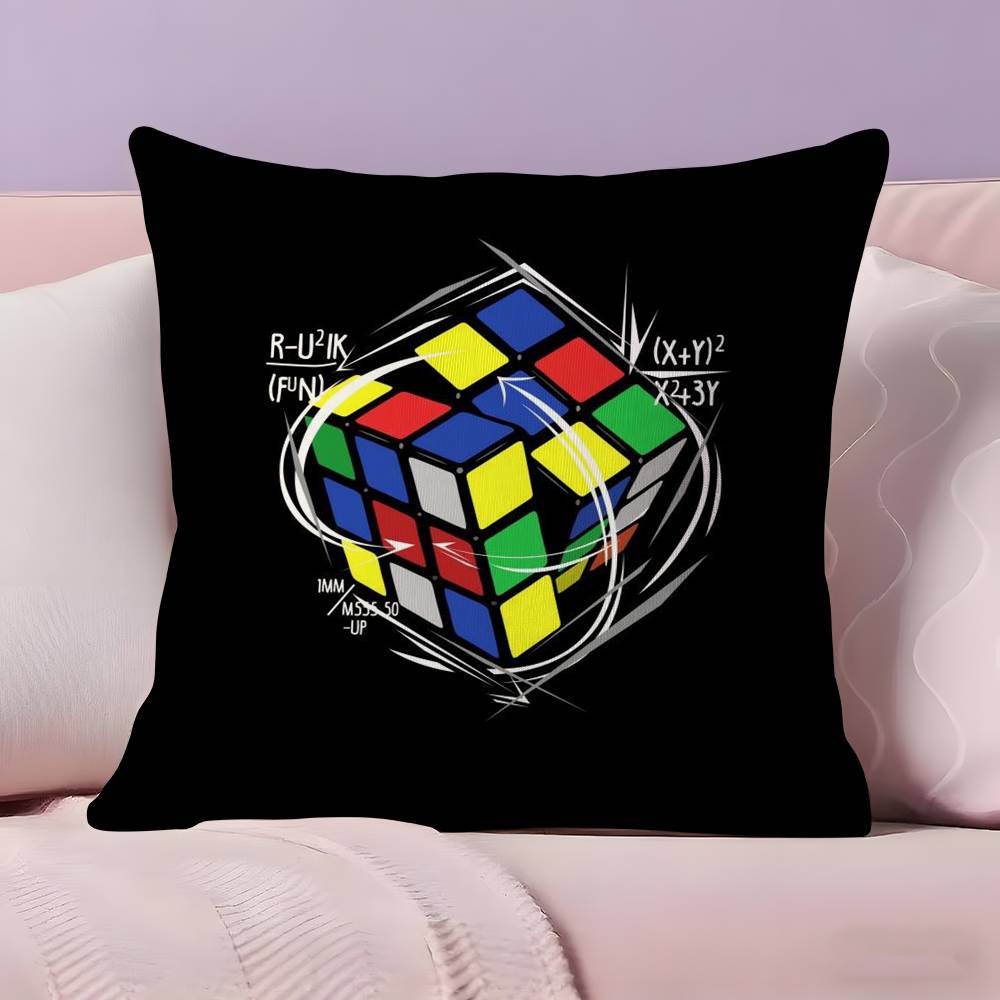 Игровой чехол для подушки R-Rubik C-Cube Ультрамягкая, приятная для кожи ткань Облачный комфорт и скрытая молния