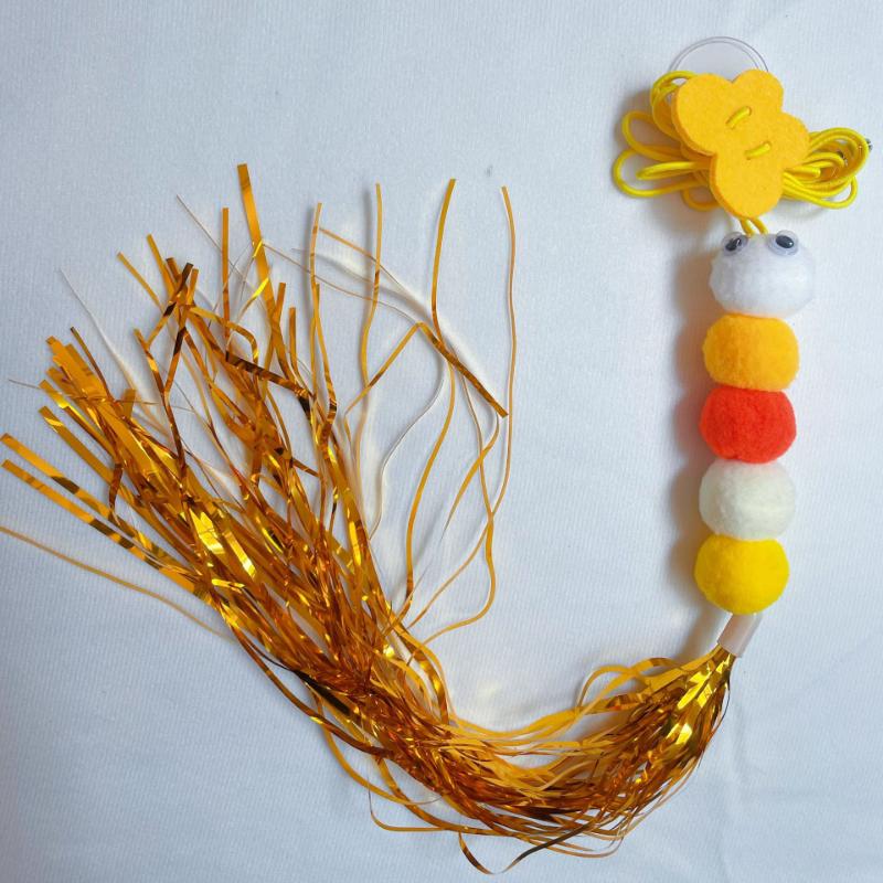 Simulation Caterpillar Cat Toy Cat Scratch Rope Mouse Funny Self-hey Interactive Toy Retractable Hanging Door Type Pet Supplies