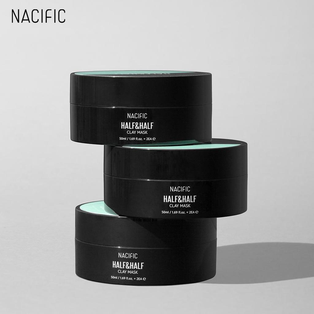 NACIFIC Маска Half and Half Clay 100 мл, успокаивает кожу, охлаждает, отшелушивает