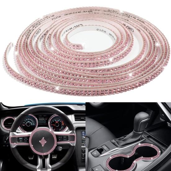 1 рулон, блестящие самоклеящиеся полосы со стразами для интерьера автомобиля, наружная декоративная полоса, аксессуары для ювелирных изделий своими руками