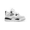 Детские кроссовки Air Jordan 4 Retro TD в стиле милитари, черные, белые, нейтрально-серые, BQ7670-111