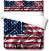 Digital Printing Polyester Quilt Cover Pillowcase Two Or Three-Piece Set Fashion National Flag Series