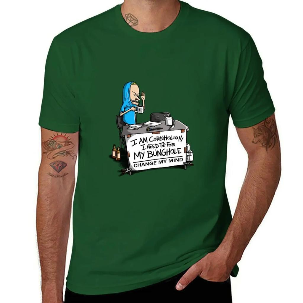 I Am Cornholio Change My Mind Tshirt Hippie Clothes Blouse Tees Sweat T Shirts Unisex