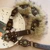 PU Leather Leather Fur Belt Spicy Girl Style Y2K Waistband Fashion Plush Belt  Female/Girls