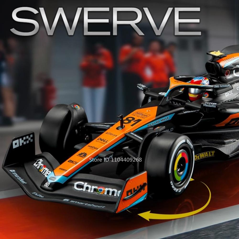 1:24 Scale Mclaren F1 MCL60 Racing Car Model Toy Free Wheeling Sports Cars Exquisite Floral Vehicle Models Kids Gifts Collection