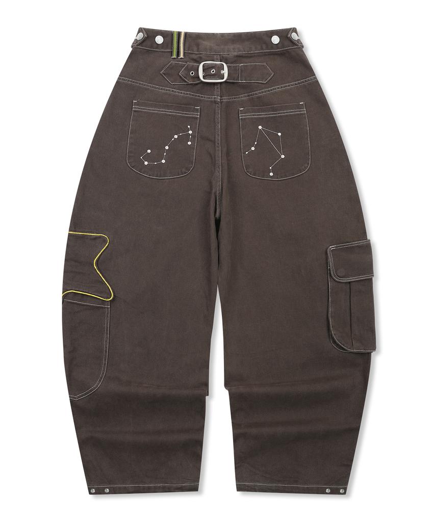 RuNaKi'Hu' Wxp052 Akirihoshi Cargo Balloon Pants (Brown)