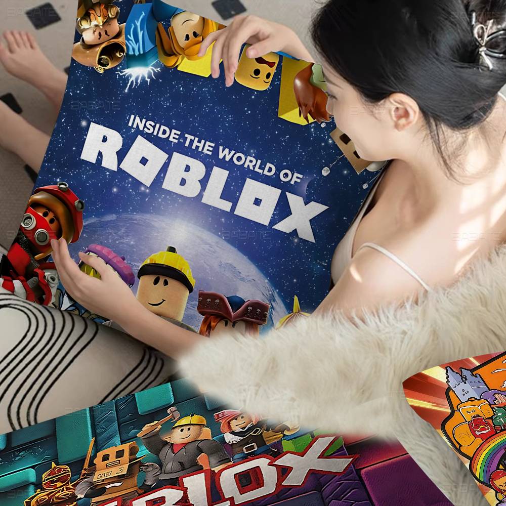 Sandbox Game R-Roblox Pillowcase Toon Gift Cushion Cover Bedroom Home Sofa Chair Seat Decor Pillow Case