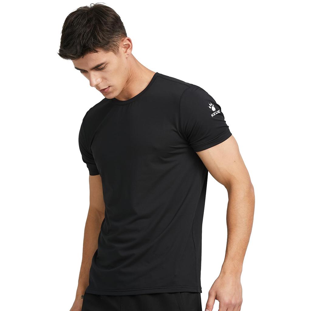 Kelme Short Sleeve T-Shirt for Men and Women, Quick-Drying, Round Neck, Ice Silk, Running Top, for Sports, Summer, and Fitness