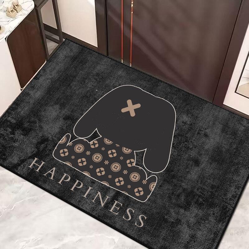 Chao Bunny Light Luxury моющийся нескользящий водопоглощающий дверной коврик