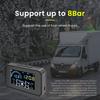 Автомобильная TPMS OBD2 HUD Беспроводная система контроля давления в шинах + 4 внутренних датчика