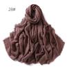 High-Quality Cotton Linen Gauze Scarf: Breathable, Encrypted Sunscreen, Four-Circle Fringe Shawl, Women's Malay Head Scarf