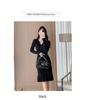High-End V-Neck French Knitted Midi Fishtail Dress for Autumn/Winter