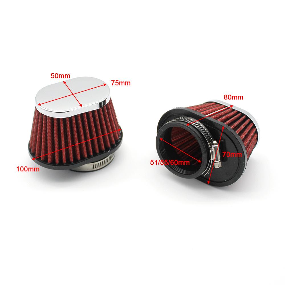 Motorcycle Air Filter Mushroom Head (51/55/60MM)