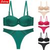 New 2021 Sexy Thong Bra Set Women Lace Bra And Panty Set