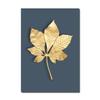 Abstract Plant Flower Wall Art Luxurious Golden Ginkgo Maple Leaves Poster Prints Home Living Room Wall Decor Picture No Frame