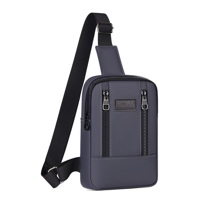 Men's Messenger Bag Fashionable and Casual Simple Solid Color Shoulder Bag Large Capacity Lightweight Multi-functional New Men's Bag