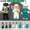 8pcs M8074 Health Care Doll Doctor Nurse Police Character Doll Small Particle Children's Building Blocks