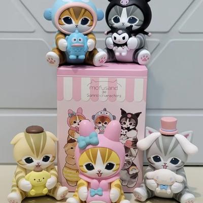 Новая коллаборация Mofusand Кот-акула Изображение Рыба-урод Кукла Игрушка Дисплей Модный слепой бокс Виниловое лицо Игрушки и хобби из слепого бокса