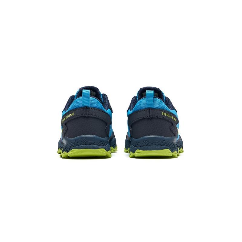 Saucony PEREGRINE KDZ kids low-top trail running shoes blue yellow SK267788