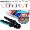 6-4A Wire Crimping Pliers Set 1200PCS ulation Terminals Electrical Tube Crimping Plier Jaws Kit Multi-functional Clamp Tools