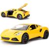 1/24 масштабная модель автомобиля Lotus Emira, игрушечный автомобиль из цинкового сплава со звуком и светом для детей, подарок для мальчиков и девочек
