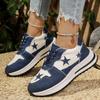 Women Casual Sneakers Stars Sport Shoes Women Tennis Shoes Punk Hip-hop Skateboard Shoes Breathable Mesh Sneakers