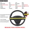 Matte Carbon Fiber Car Steering Wheel Cover Universal Fit High-Quality Porty Luxurious Race Hand Sewing Auto Steering Wheel Wrap