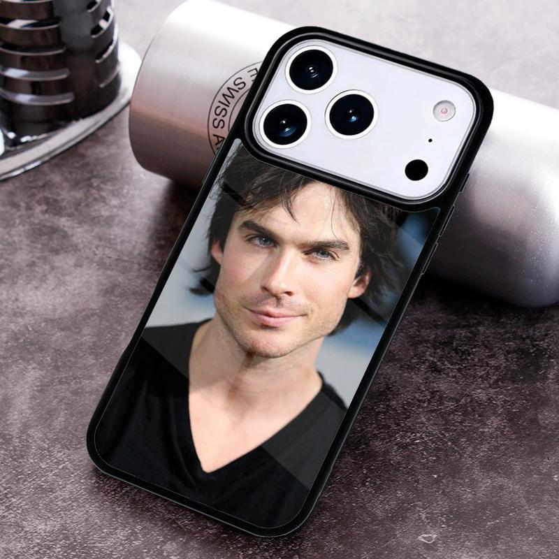 Чехол для телефона Ian Somerhalder Дневники вампира Damon для iPhone 17 16 15 Pro Max Air 14 13 12 11 Plus Ударопрочный чехол