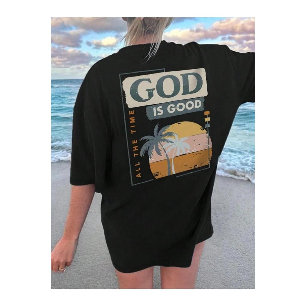 Футболка оверсайз с принтом Fume Good Luck