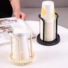 Paper Cup Dispenser Durable Space-Saving Inverted Mouthwash Cup Holder for Kitchen Bathroom Vanity Countertop