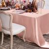 White Rectangle Satin Tablecloth Wedding Table Cloth For Christmas Baby Shower Birthday Events Banquet Decor Home Dining Table