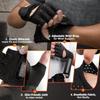 Outdoor Cycling Gym Exercise Half Finger Gloves for Unisex Long Wrist Hiking Boxing Training Breathable Non Slip Accessories
