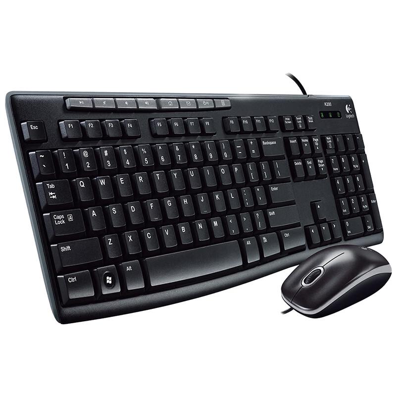 Logitech MK200 Проводной мультимедийный комплект: клавиатура и мышь