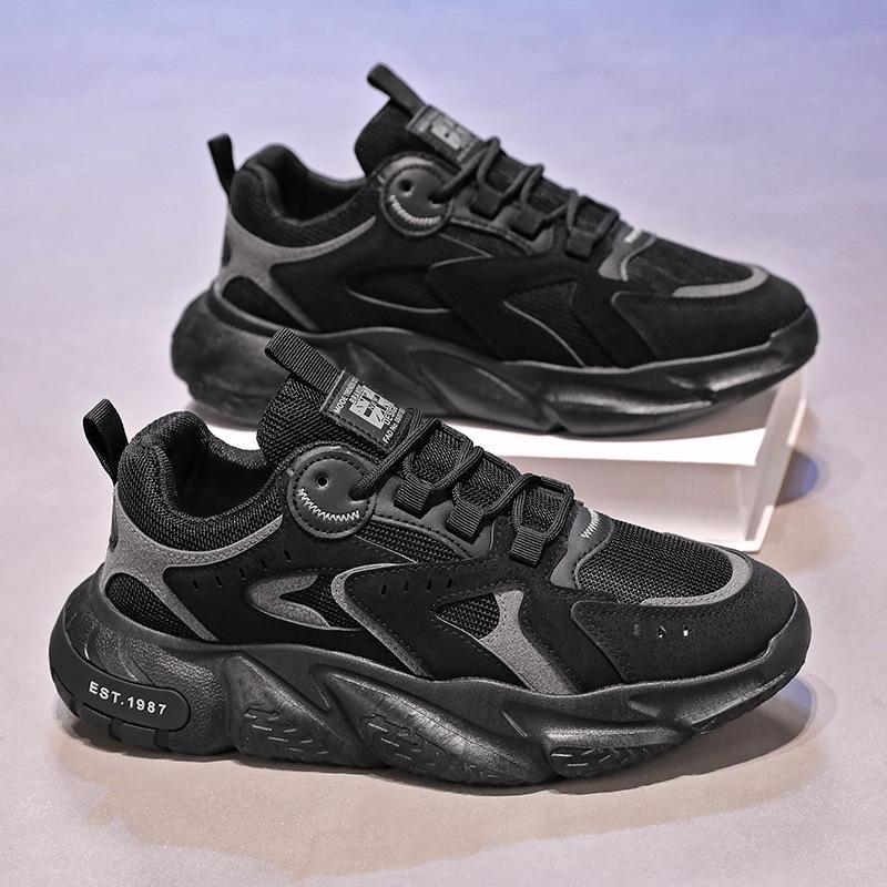 Весенняя мужская обувь новая дышащая обувь для охраны труда мужская трендовая универсальная с увеличением внутренней высоты нескользящая спортивная для отдыха