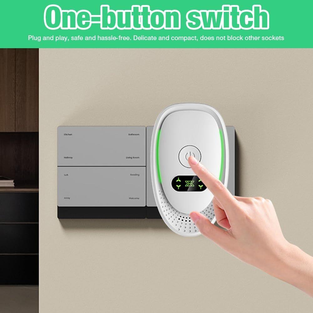 Portable Air Cleaner US UK EU Plug Plug-In Air Purifier Air Cleaning Air Purifier Bathroom