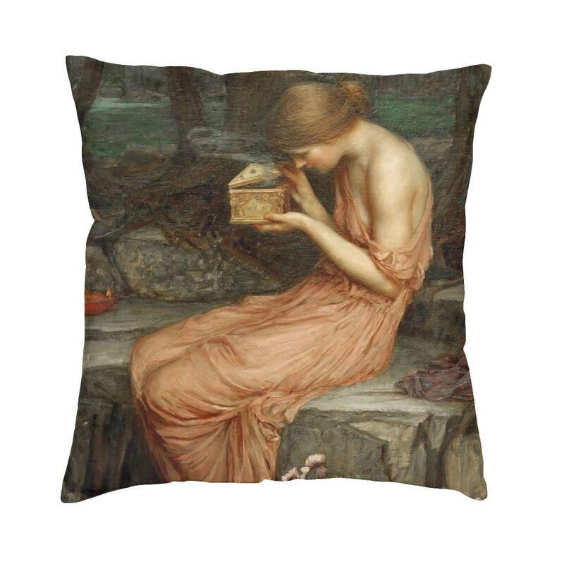 John William Waterhouse The Soul Of The Rose Pillow Case 45x45cm Decor Home Vintage Oil Painting Chair Cushion Square Pillowcase