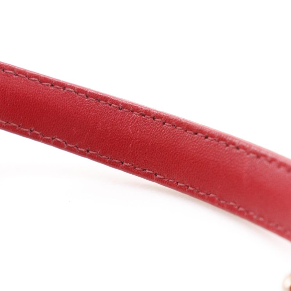 Dior ChainShoulder Shoulder Bag S0252OTRI M79D Canage 2-way Clutch Red/pink Lambskin Women Used