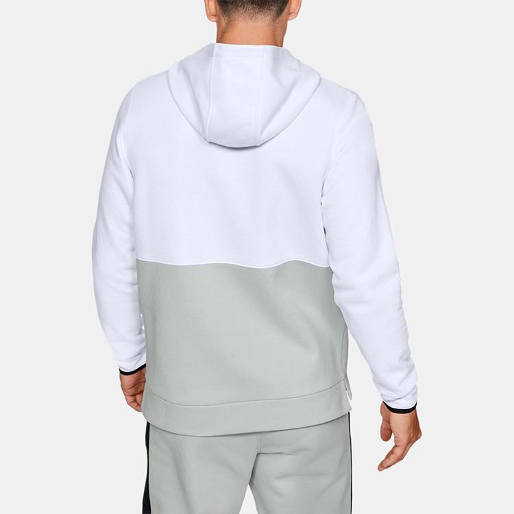 Under Armour Спортивная толстовка с капюшоном Recovery Training для мужчин, белая 1344145-100