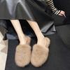 Мода 2024 Осень и Зима Новая Женская Обувь Плюшевые Домашние Тапочки Хлопковые Тапочки