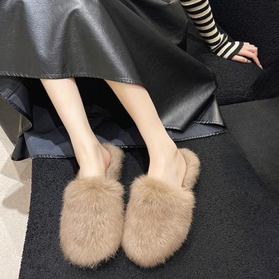 Мода 2024 Осень и Зима Новая Женская Обувь Плюшевые Домашние Тапочки Хлопковые Тапочки