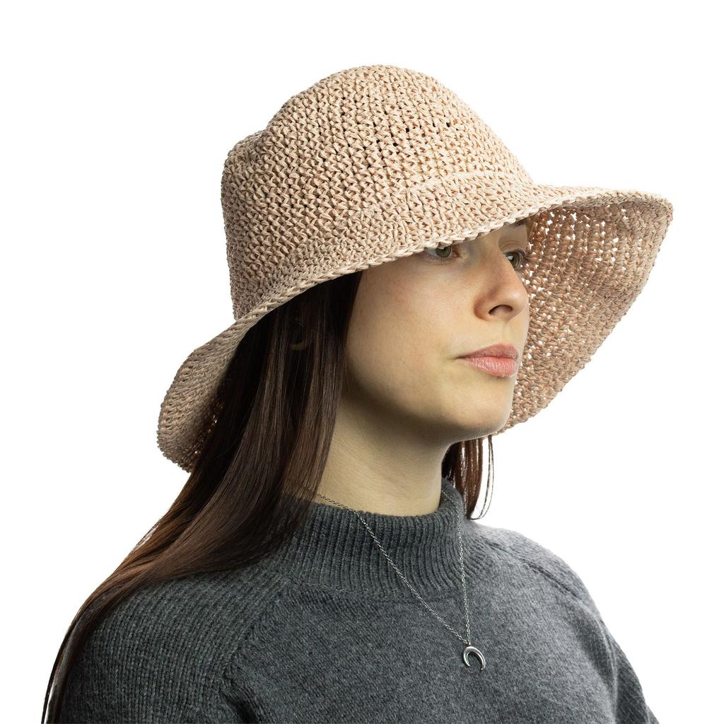 Nomad Sari Floppy Straw Sun Hat – Rose Blush