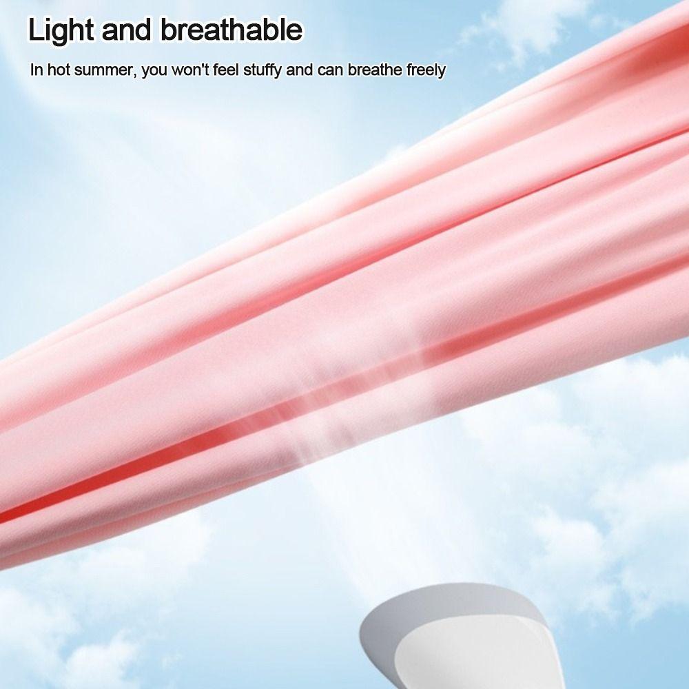 Hanging Ear Headband Ice Silk Sunscreen Mask Head Face Neck Gaiter Face Cover Scarf Headband Scarf