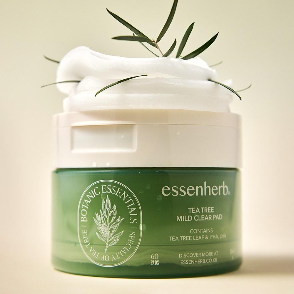 Essenherb Tea Tree Mild Clear Pad 160 г, 60 листов, 1 шт.