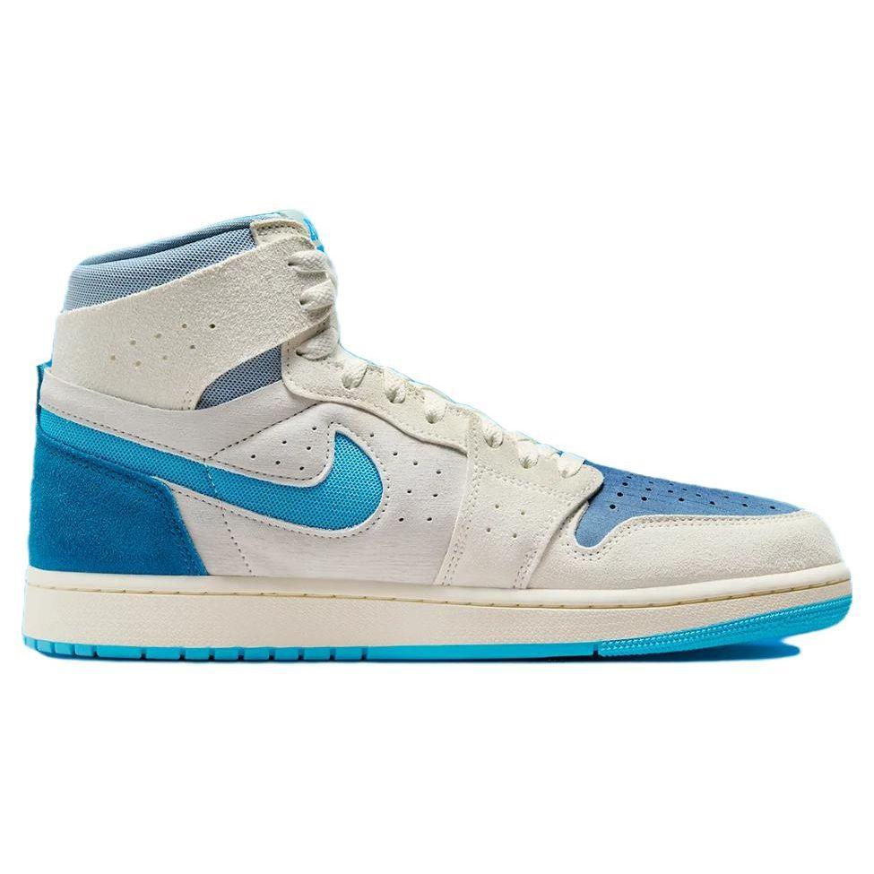 Air Jordan 1 High Zoom Comfort 2 Dark Powder Blue Мужские кроссовки Парус Сине-Серый Светло-Серебристый DV1307-104
