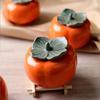 1 persimmon shaped food storage container with sealed lid, suitable for sugar and salt, New Year's gift and souvenir