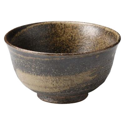 Marui Seito Iga Ware Hechimon Kodon Tableware Маленькая миска Black Persimmon Диаметр приблизительно x Сделано в Японии 13,5 7,5 см MR-3-3486