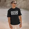 Новинка Девять Дюймов Гвоздей NIN Мужские Футболки с Круглым Вырезом Футболка с Коротким Рукавом Летняя Хлопковая Одежда Харадзюку Уличная Одежда