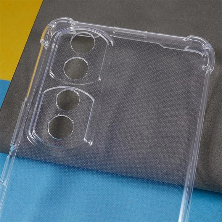 Для Honor 90 Pro Прозрачный чехол с усиленными углами Гибкий чехол из ТПУ для сотового телефона